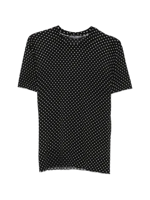 Dolce & Gabbana Pre-Owned camiseta de seda con motivo de lunares 2000
