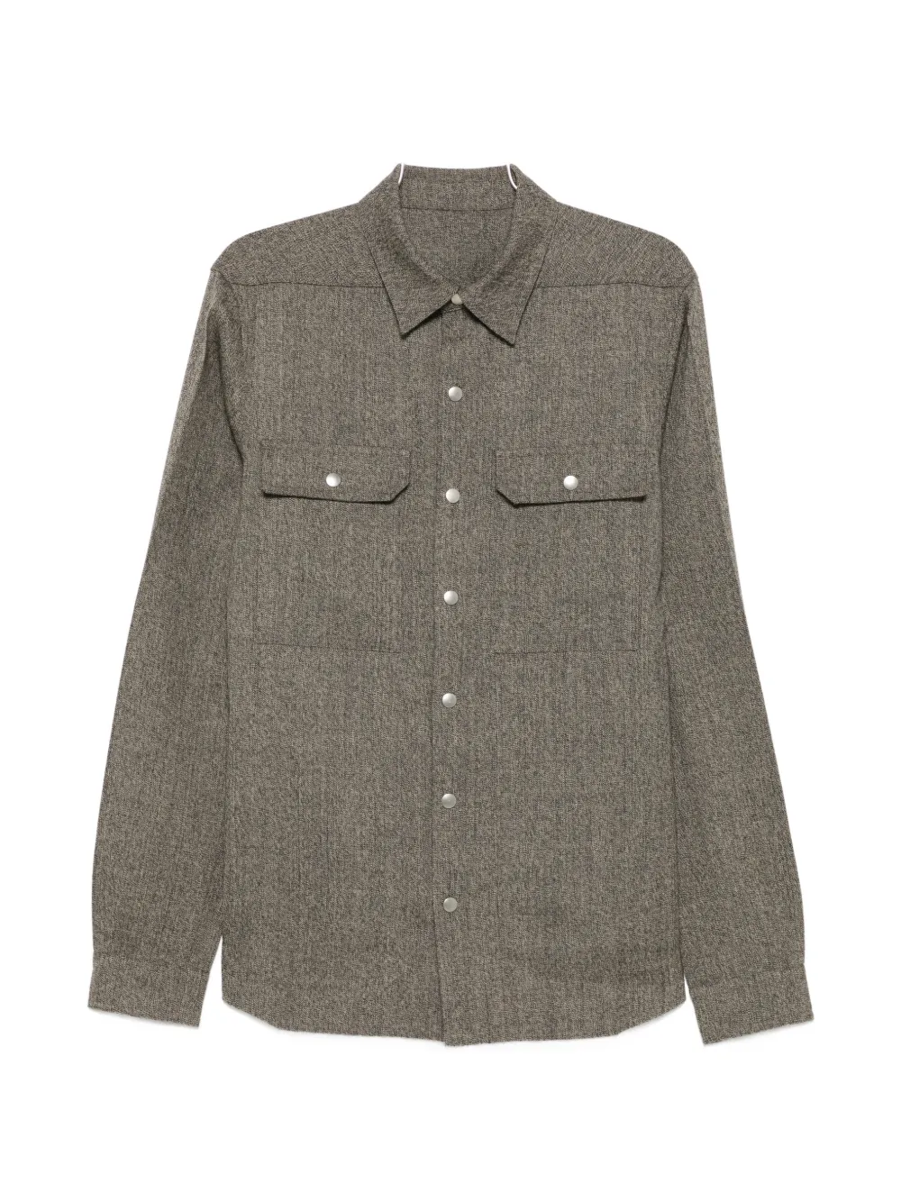 Rick Owens back-strap shirt - Grey