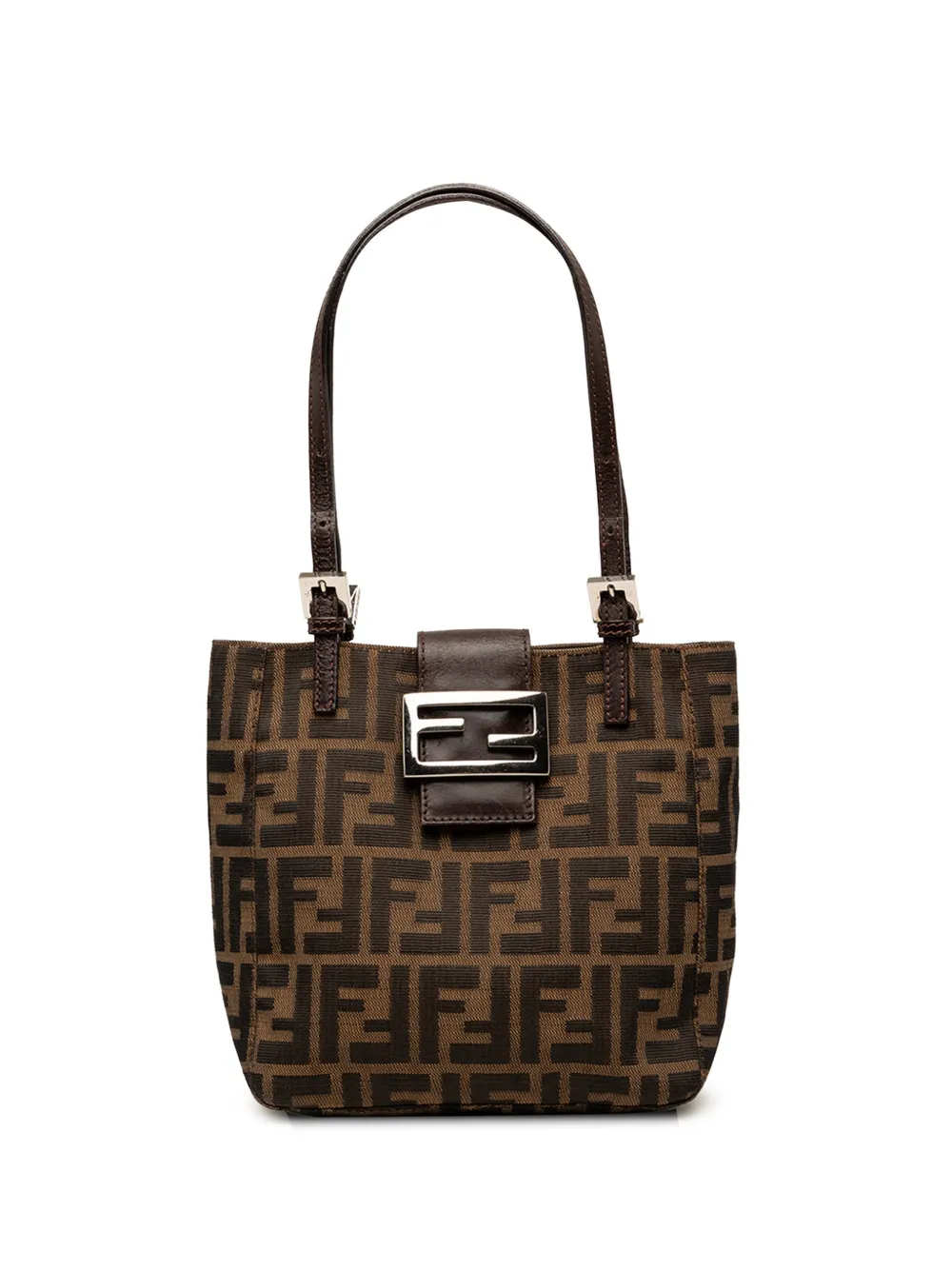 Fendi Pre-Owned Borsa a spalla in tela con motivo Zucca 2000-2010 - Marrone