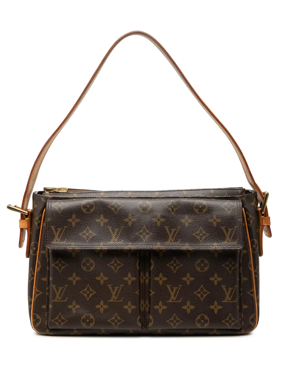 Louis Vuitton Pre-Owned 2004 Monogram Viva Cite GM Schultertasche - Braun