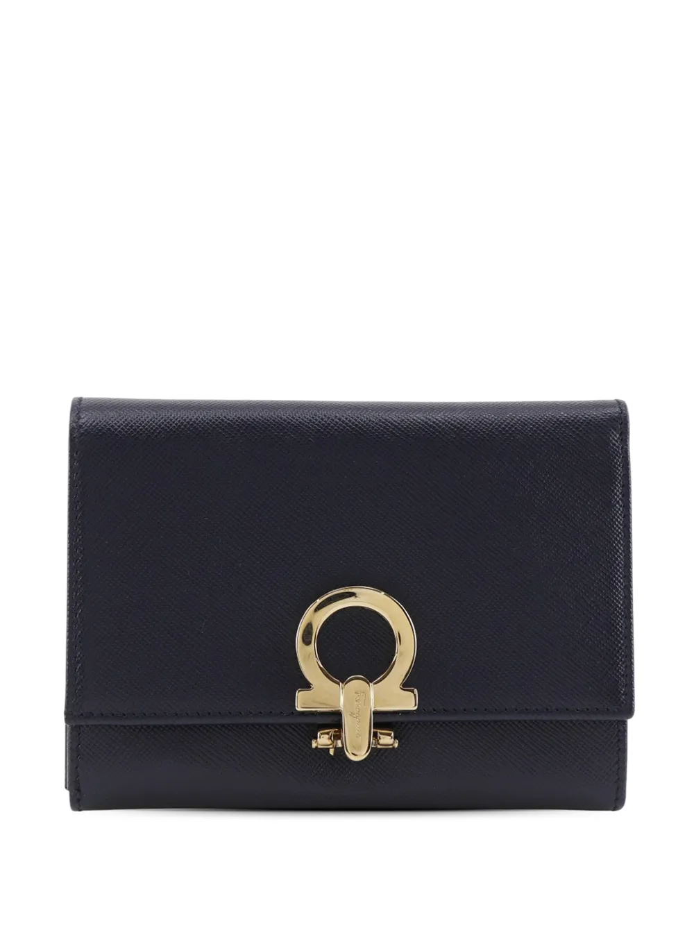 Ferragamo Pre-Owned Portafoglio tri-fold Gancini 2010-2026 - Nero