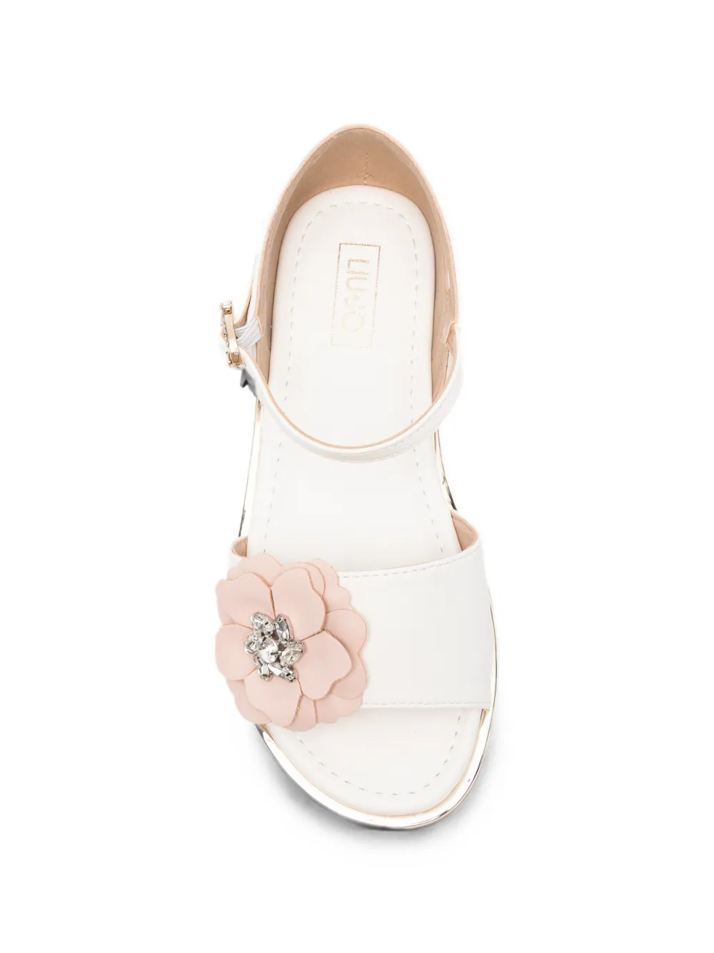LIU JO Ylenia 02 flower-embellished sandals Wit