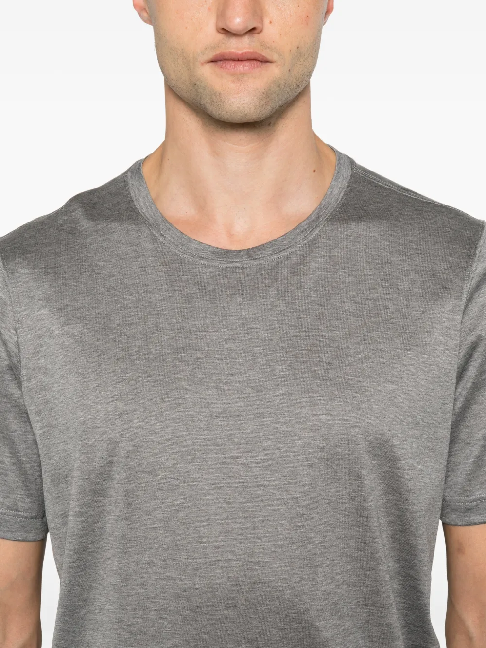 Gran Sasso T-shirt met ronde hals Grijs