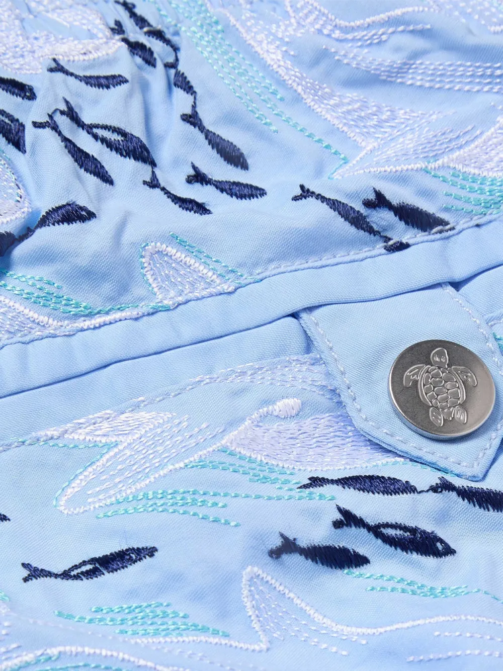 Vilebrequin Zwembroek met borduurwerk Blauw