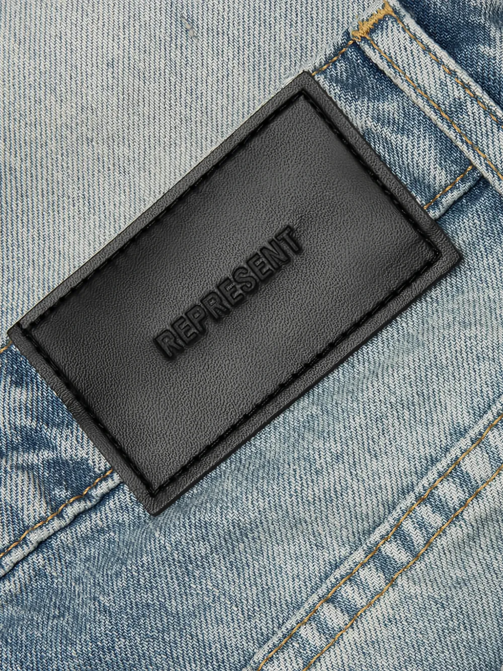 Represent Heaton gerafelde jeans Blauw