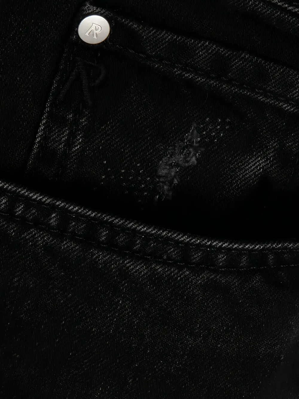Represent Heaton gerafelde jeans Zwart