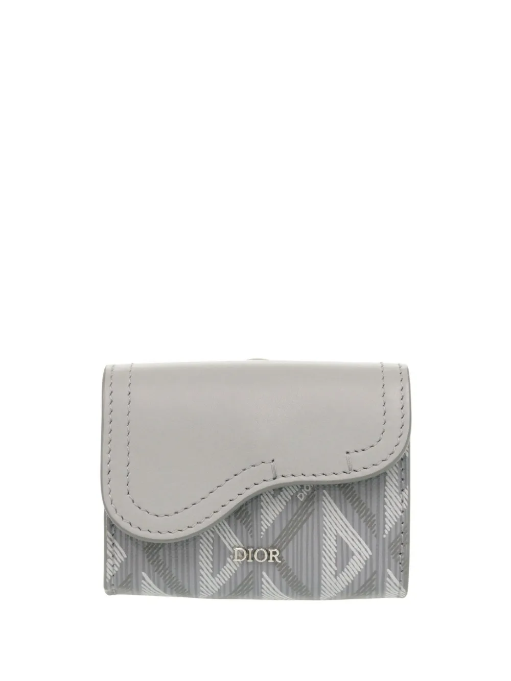 Christian Dior Pre-Owned Portacarte in tela con diamanti 2022 - Grigio