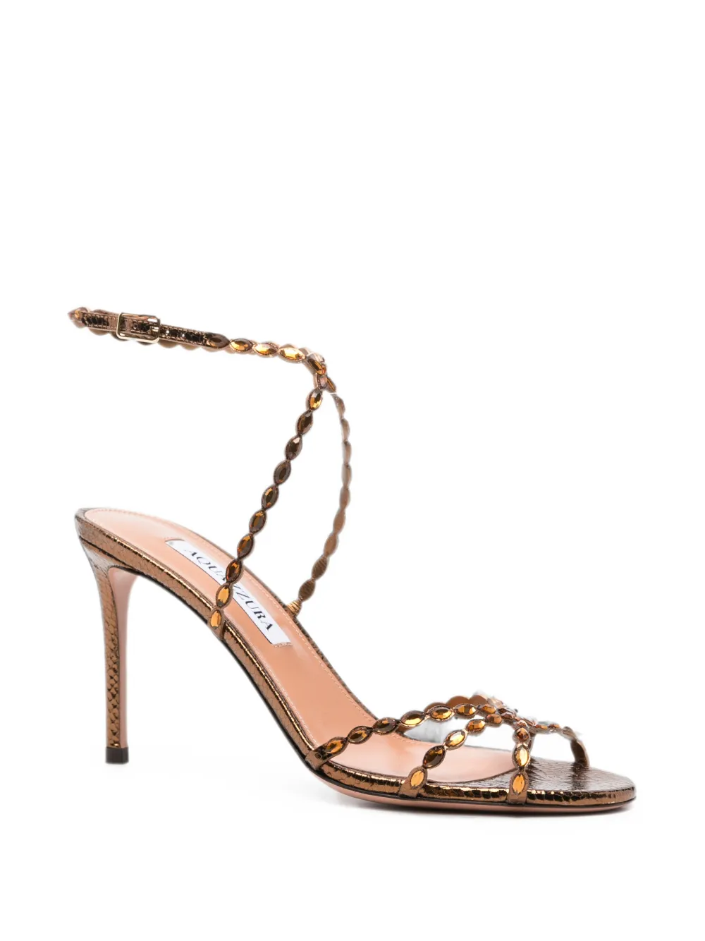 Aquazzura Love Struck crystal-embellished sandals Bruin
