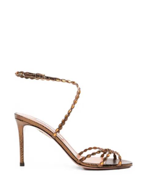 Aquazzura Love Struck crystal-embellished sandals