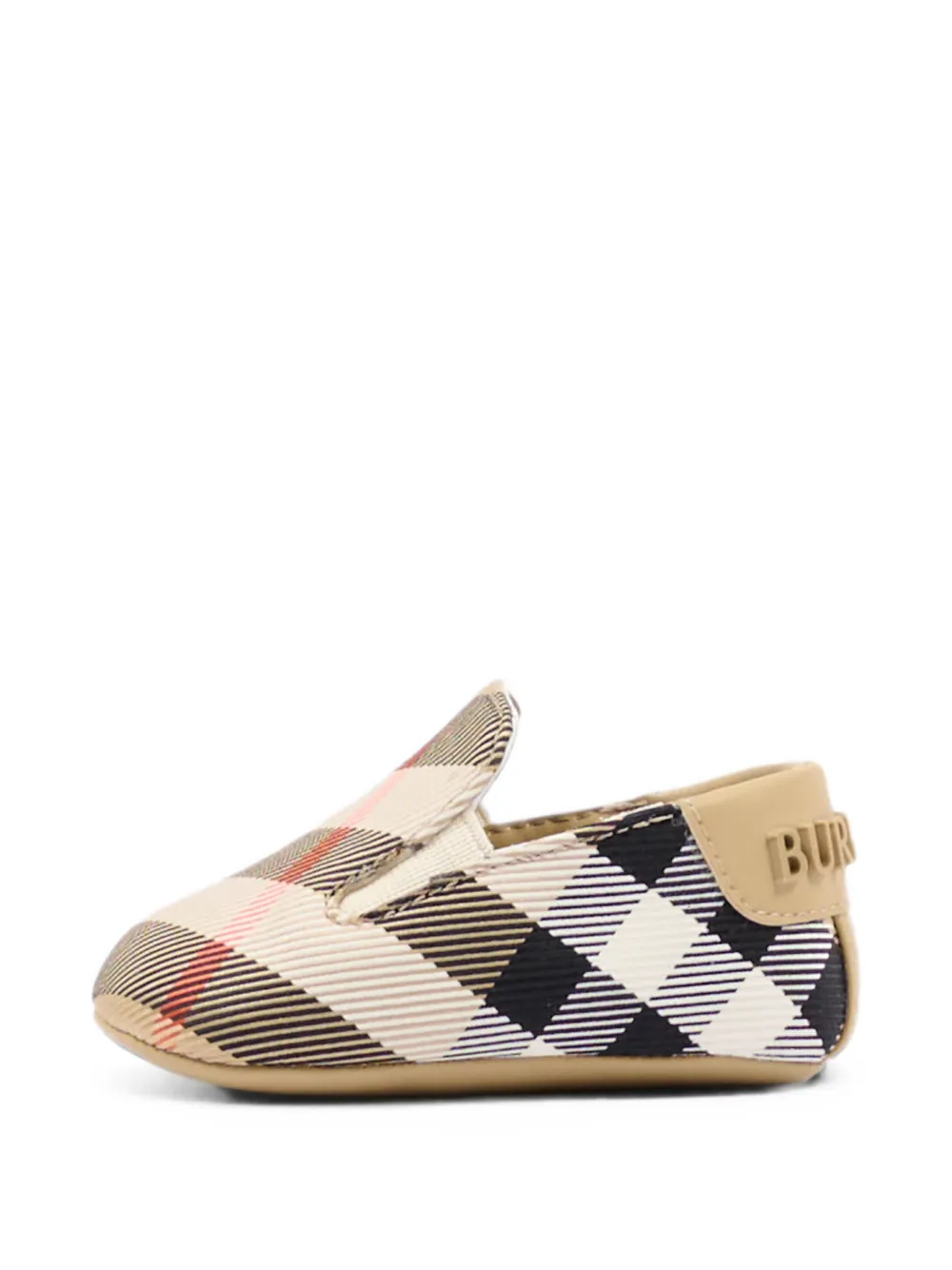 Burberry Kids check-pattern pre-walkers Beige