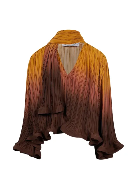 Rowen Rose plissé-effect ombré shirt