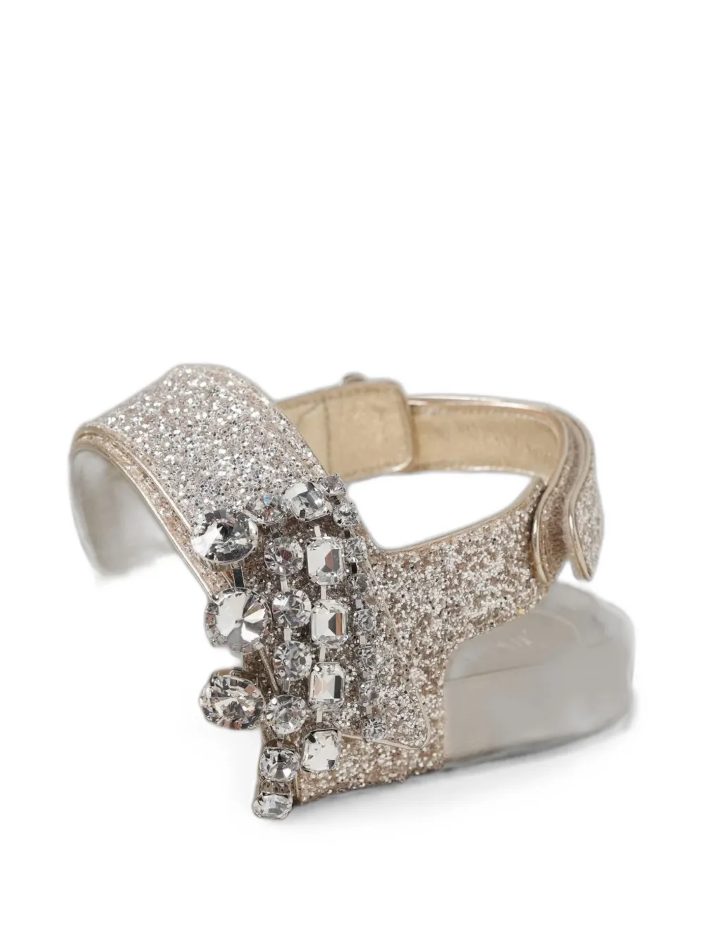 Jimmy Choo Verity crystal-embellished sandals Zilver