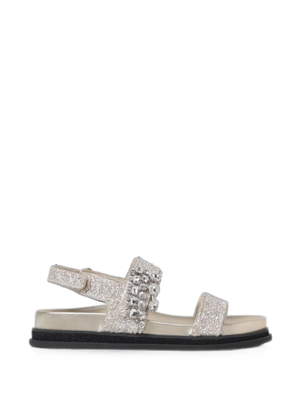 Jimmy Choo Verity crystal-embellished sandals Zilver