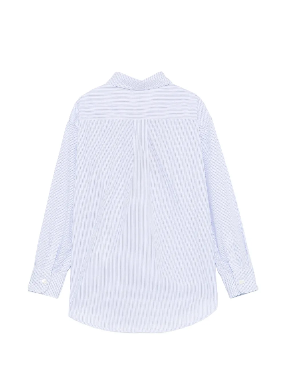 ETRO KIDS Gestreept shirt met borduurwerk Blauw