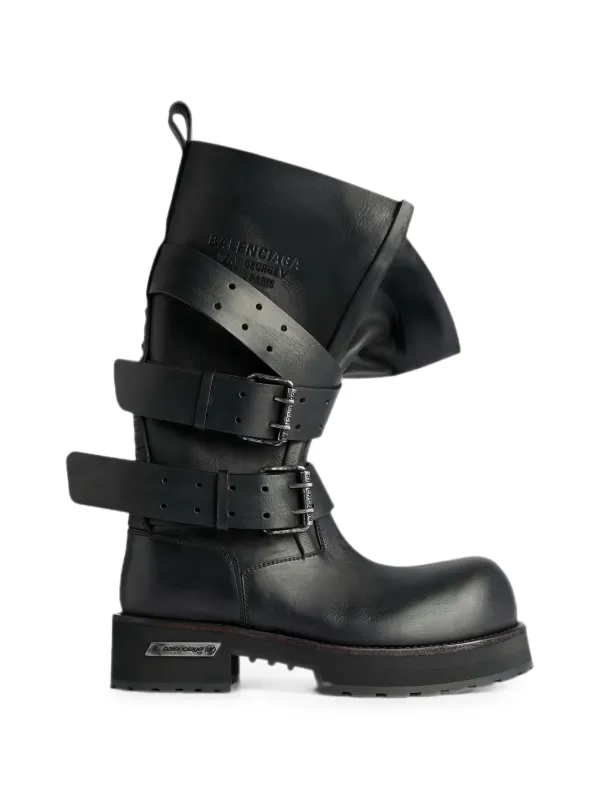 Balenciaga Venom buckle-strap Boots | ブラック | FARFETCH JP