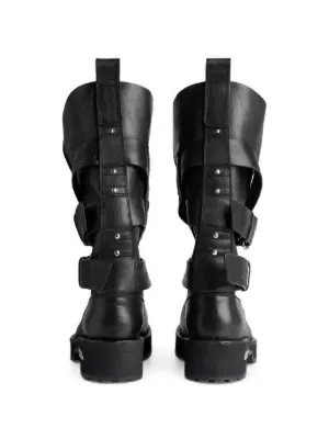BALENCIAGA バックル ストラップ ショートブーツ ブラック Balenciaga Venom バックルストラップ ブーツ | ブラック | FARFETCH JP