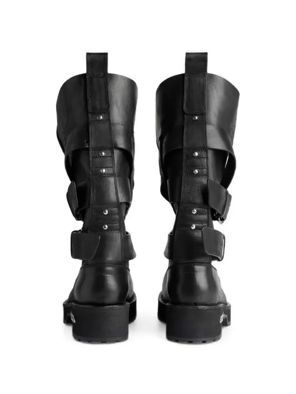 Balenciaga Venom buckle-strap Boots | Black | FARFETCH
