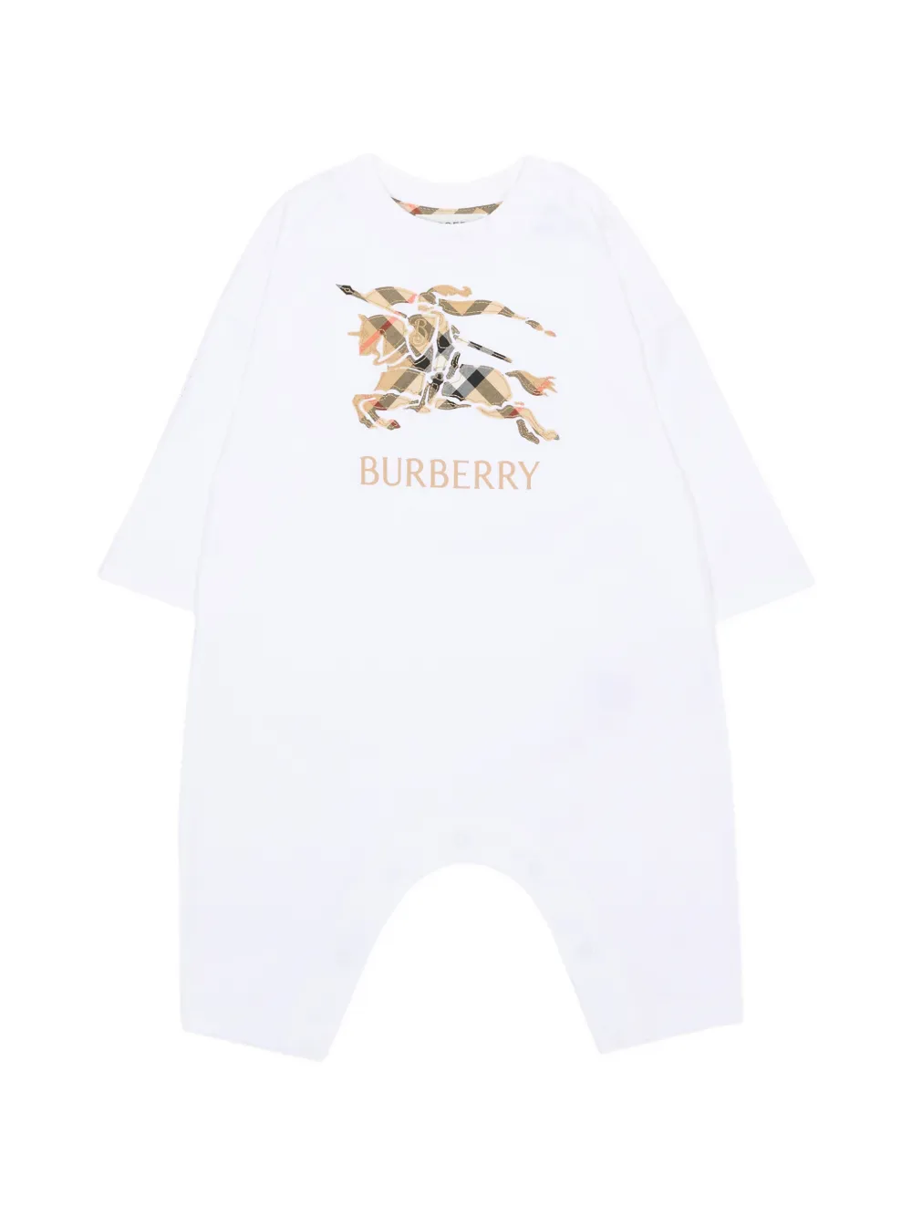 Burberry Kids EKD-print romper - Weiß