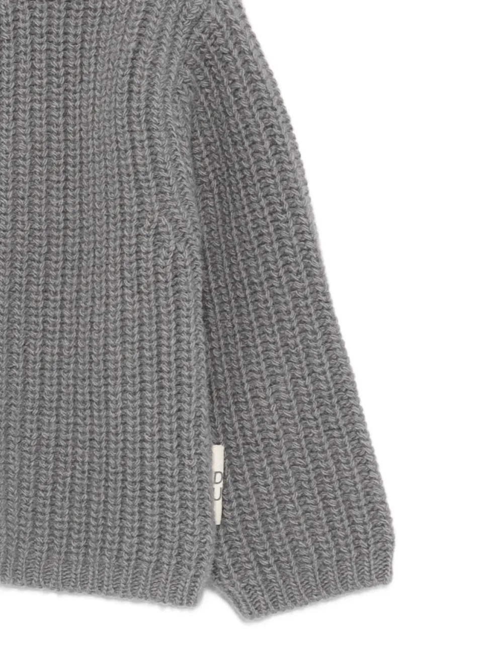 Douuod Kids Grofgebreid vest met knopen Grijs