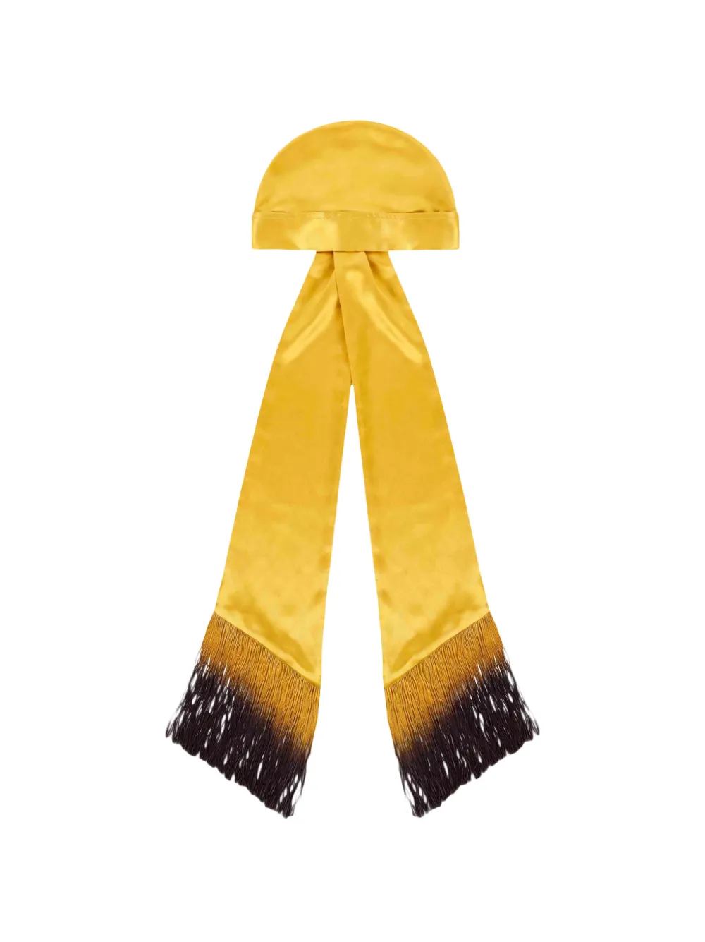 Rowen Rose fringe-trimmed gathered hat