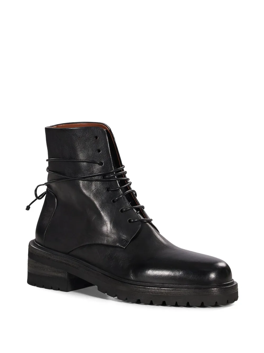 Marsèll Calzone lace-up leather boots Zwart