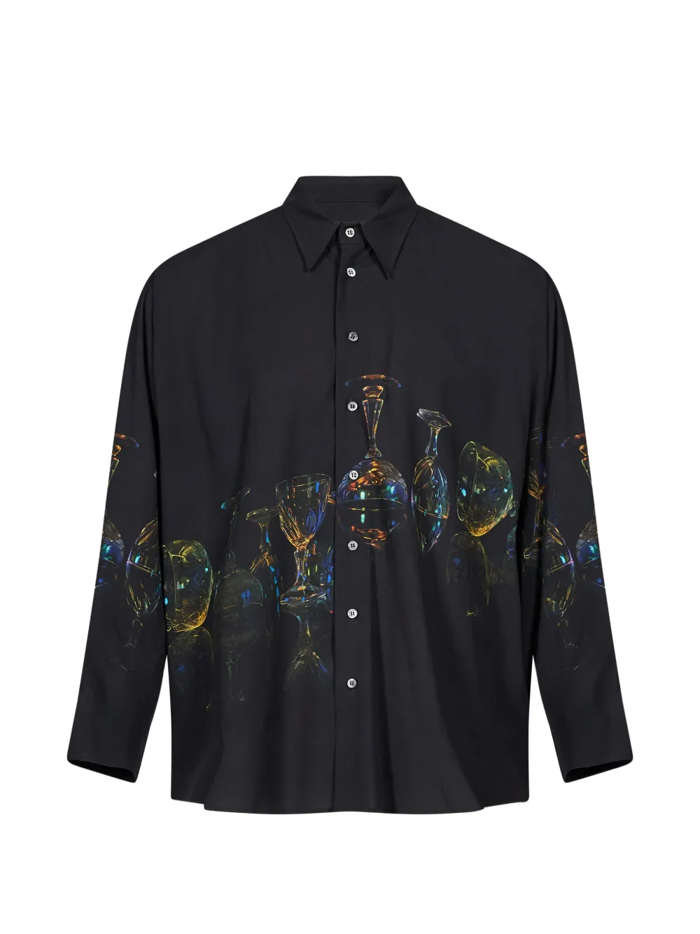 Magliano glass-print long-sleeve shirt