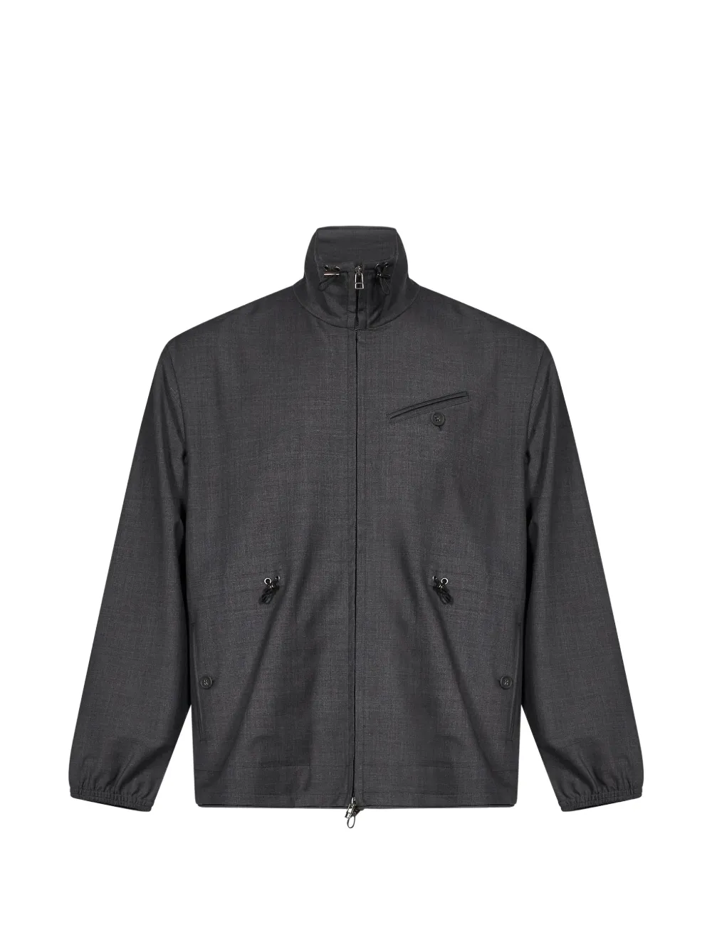 _J.L-A.L_ Barbette drawstring-waist zip-up jacket - Grigio