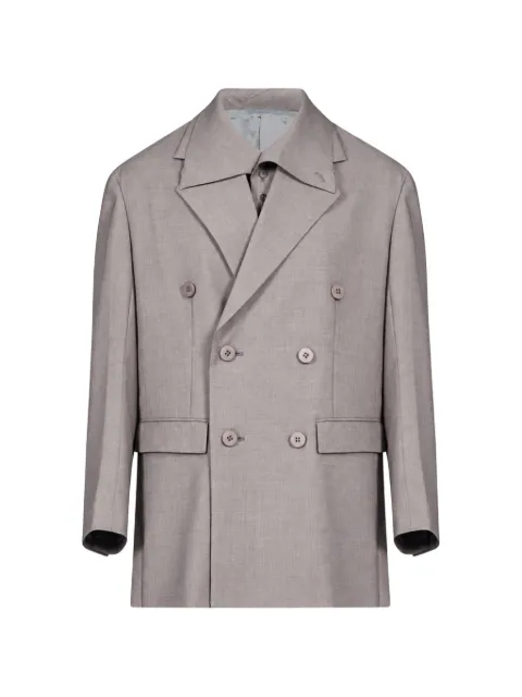 Issey Miyake blazer Honest Ensemble con solapas de pico y doble botonadura