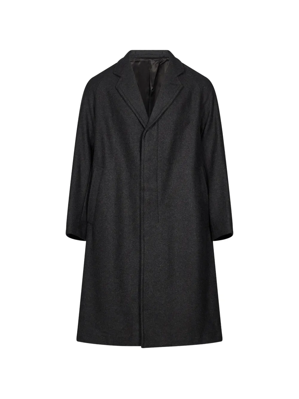 _J.L-A.L_ concealed-fastening notched-lapels coat - Grigio