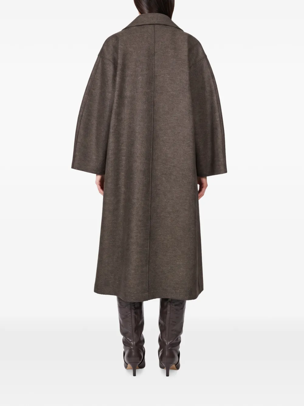 Harris Wharf London Oversized jas met hoge hals Bruin