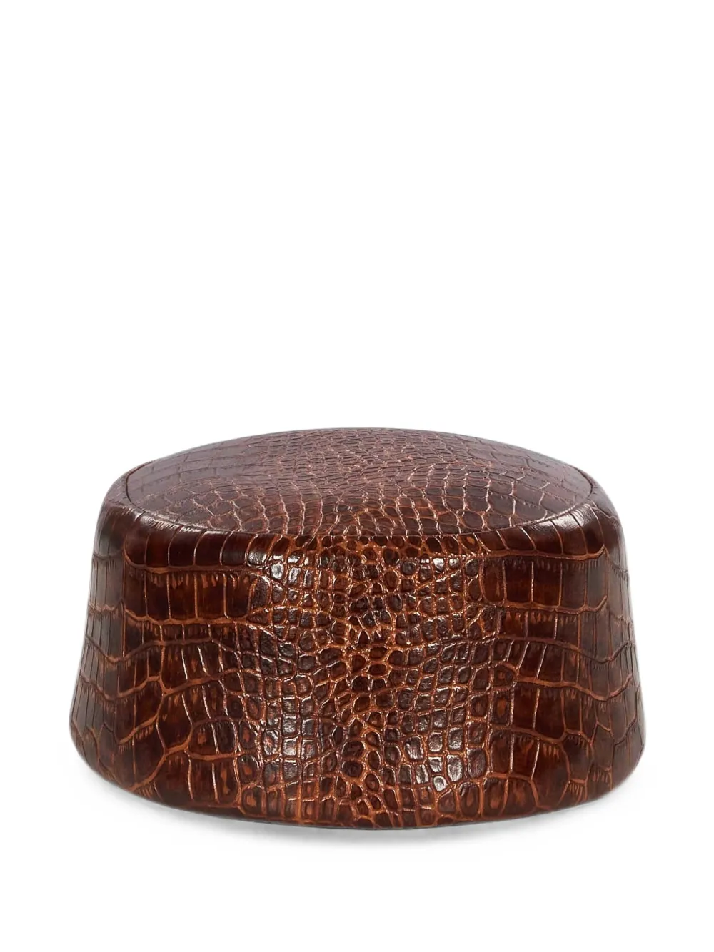 Rowen Rose croc-effect pillbox hat