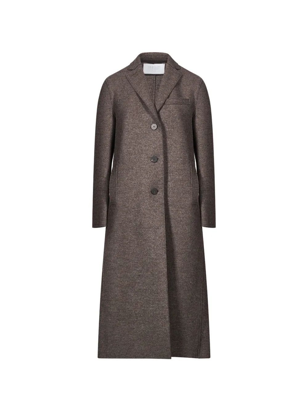 Harris Wharf London single-breasted notched-lapels coat - Marrone