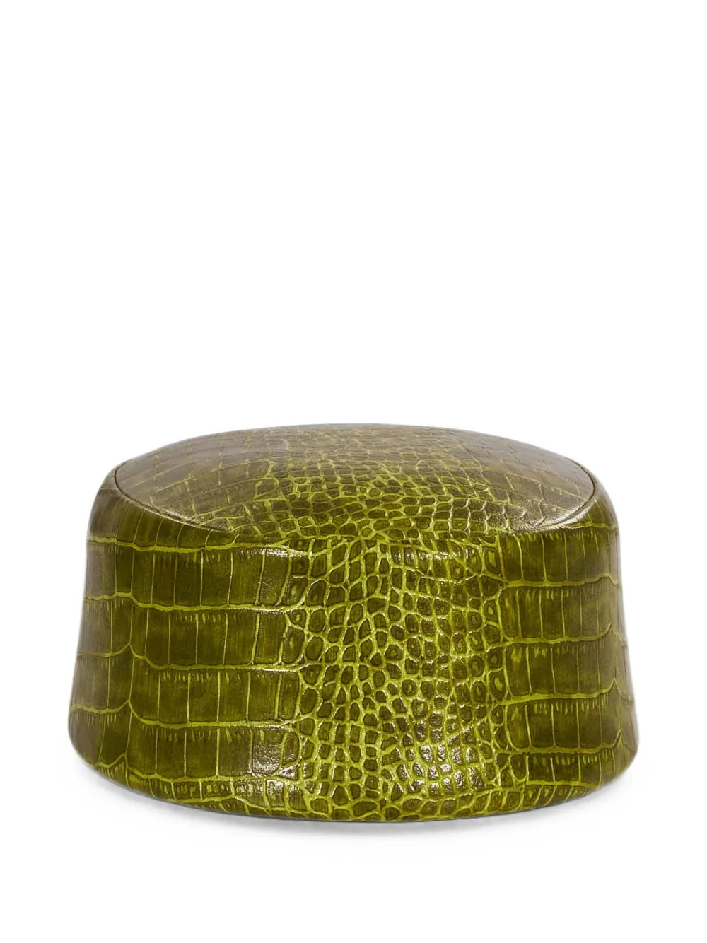 Rowen Rose croc-effect leather pillbox hat
