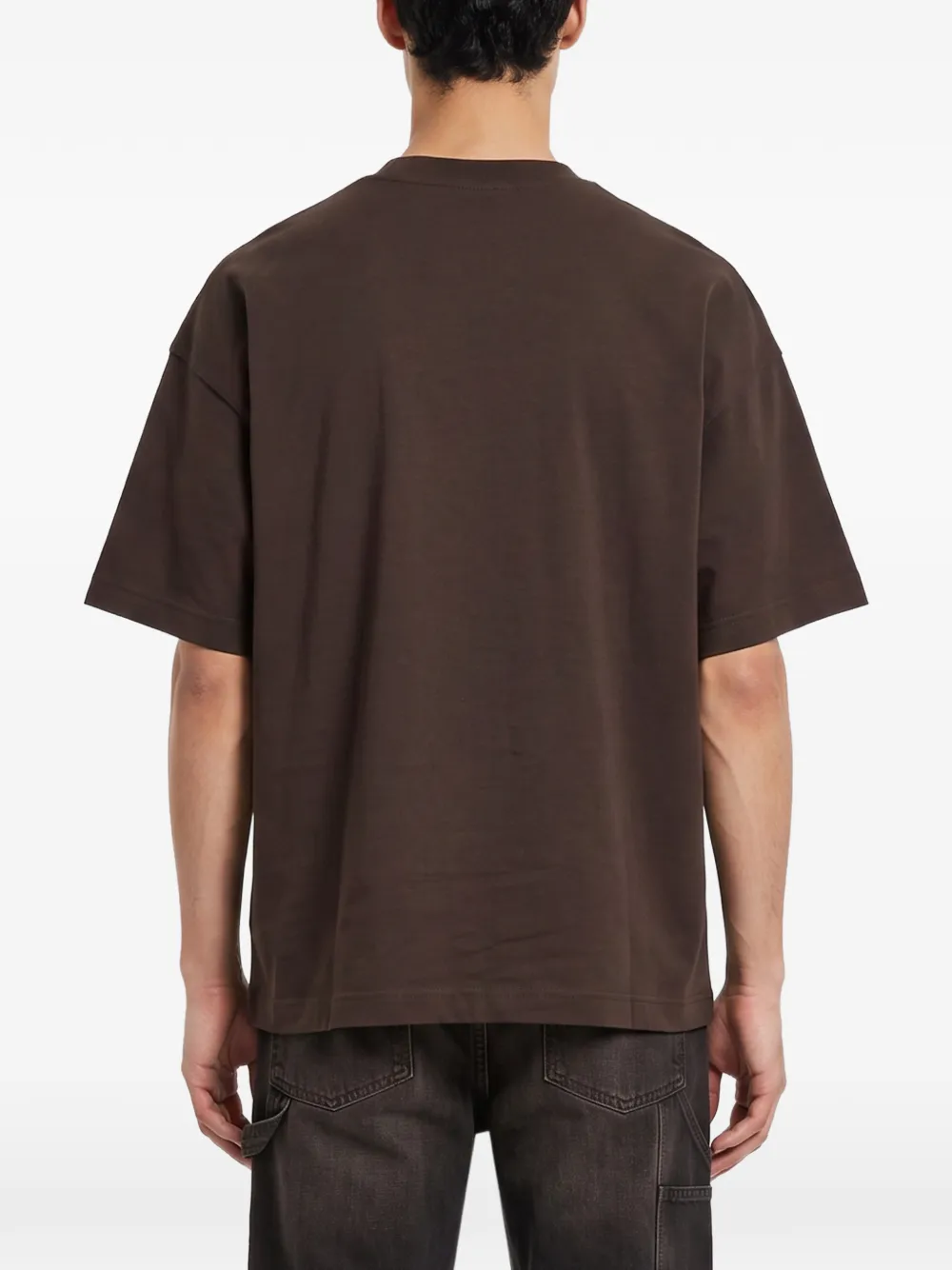 Carhartt WIP Signature Script T-shirt met geborduurd logo Bruin