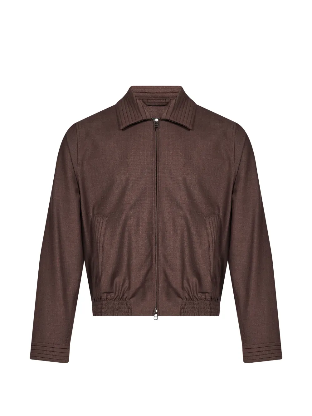_J.L-A.L_ Nave zip-up bomber jacket - Marrone