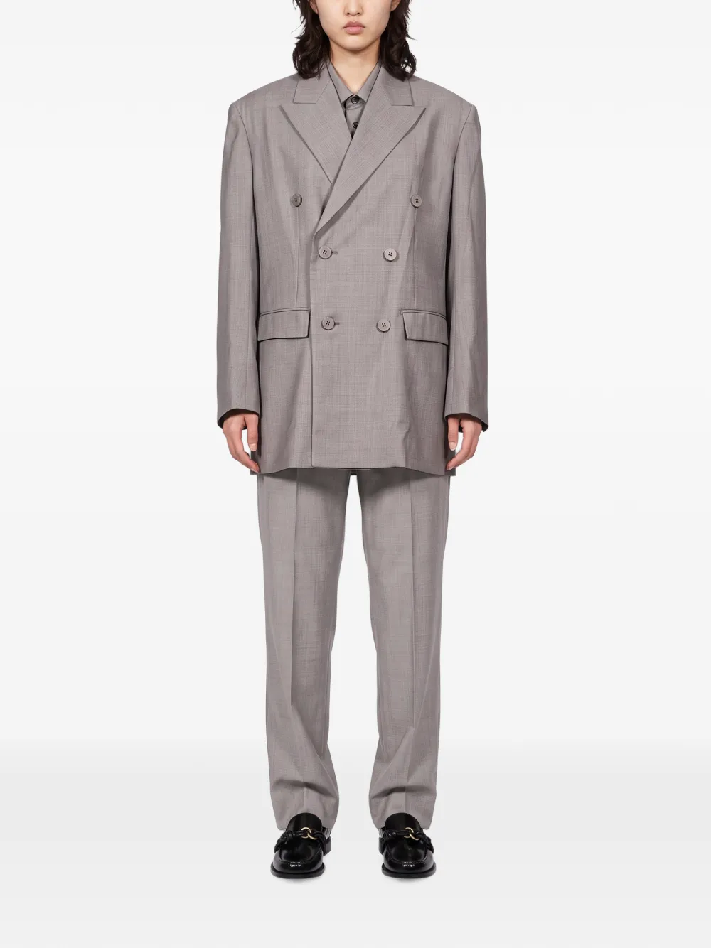 Issey Miyake Honest Ensemble pantalon met plooien Grijs