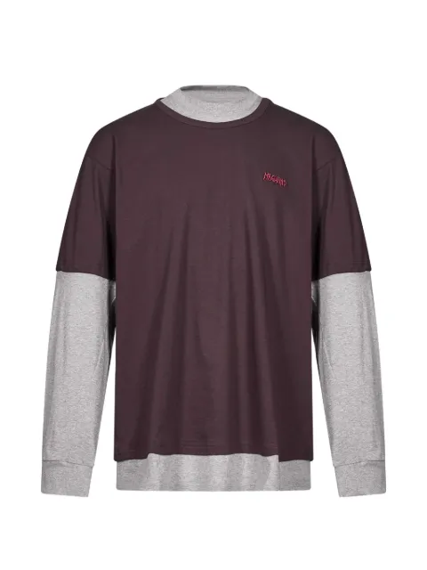 Magliano playera con logo bordado y efecto de capas