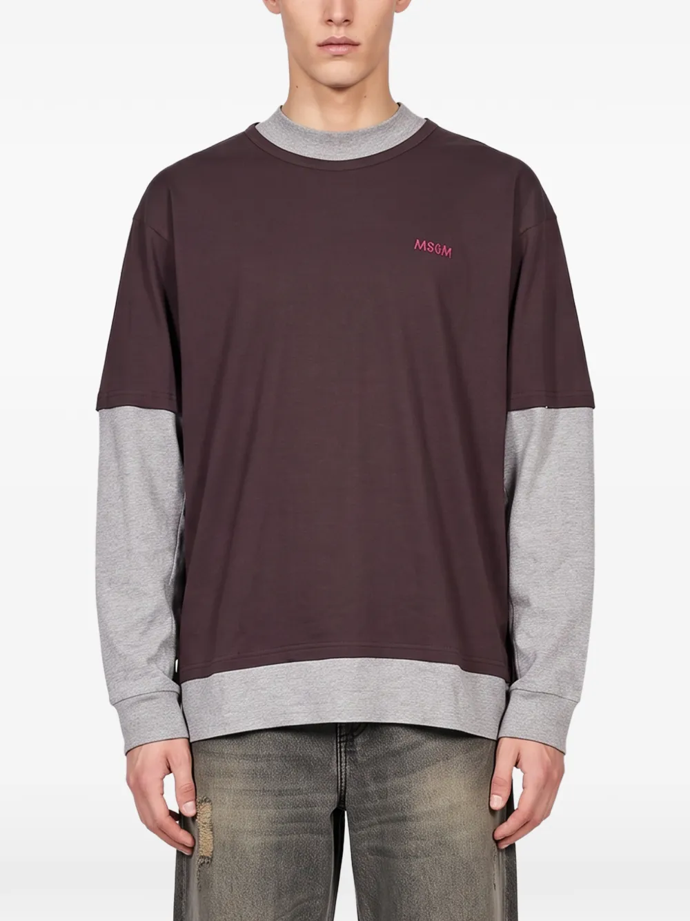 Magliano T-shirt met gelaagd-effect Bruin