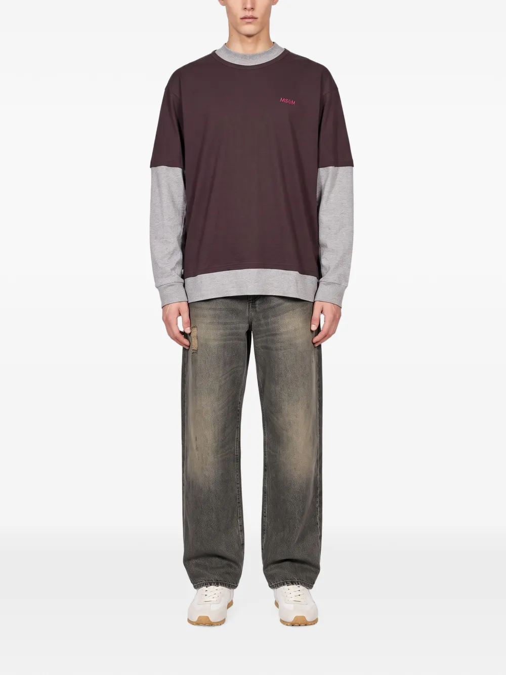 Magliano T-shirt met gelaagd-effect Bruin