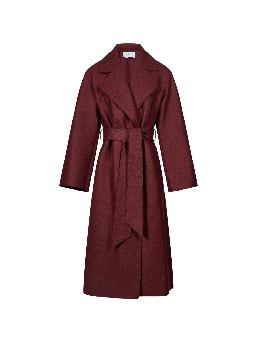 Harris Wharf London belted notch-lapels coat - Rosso