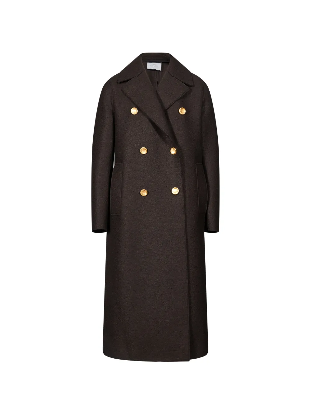 Harris Wharf London notched-lapel double-breasted coat