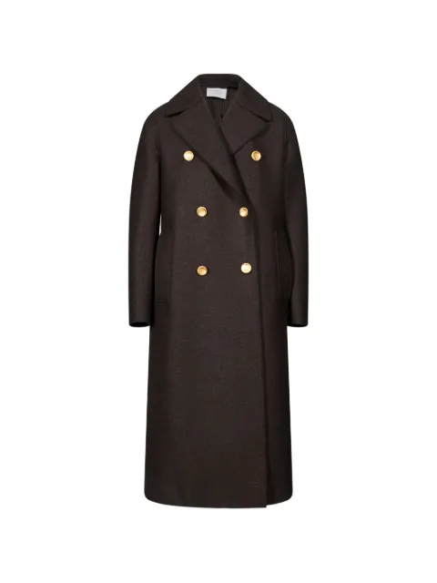 Harris Wharf London abrigo con solapa de muesca y doble botonadura
