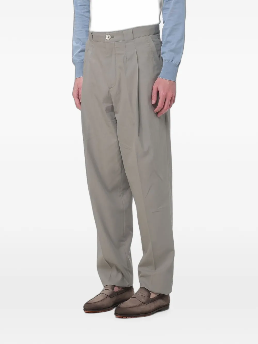 Brunello Cucinelli Geplooide pantalon Beige