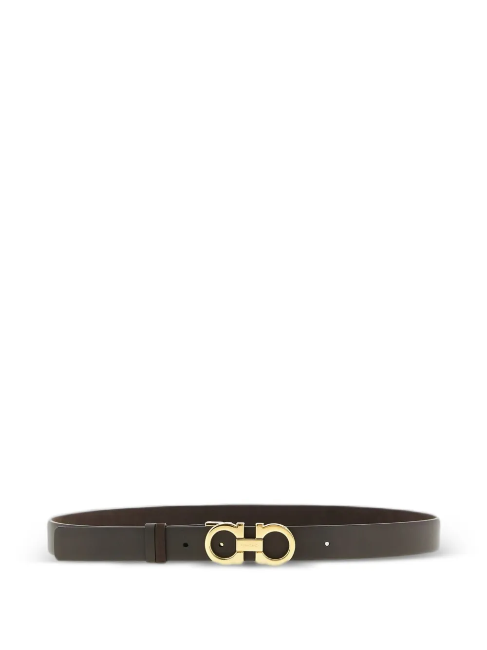 Ferragamo Gancini suede belt - Brown