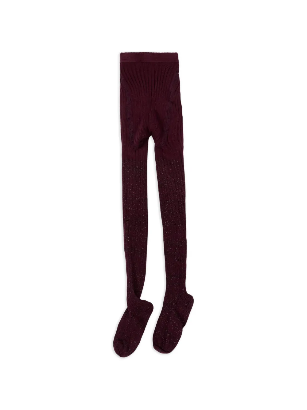 Molo Geribbelde panty met glitters Paars