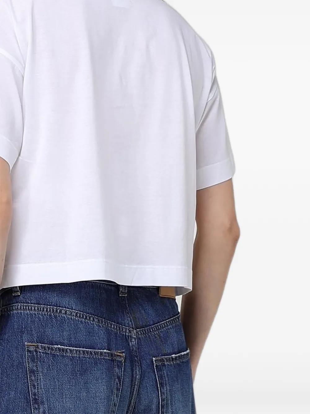 Max Mara T-shirt met geborduurd logo Wit