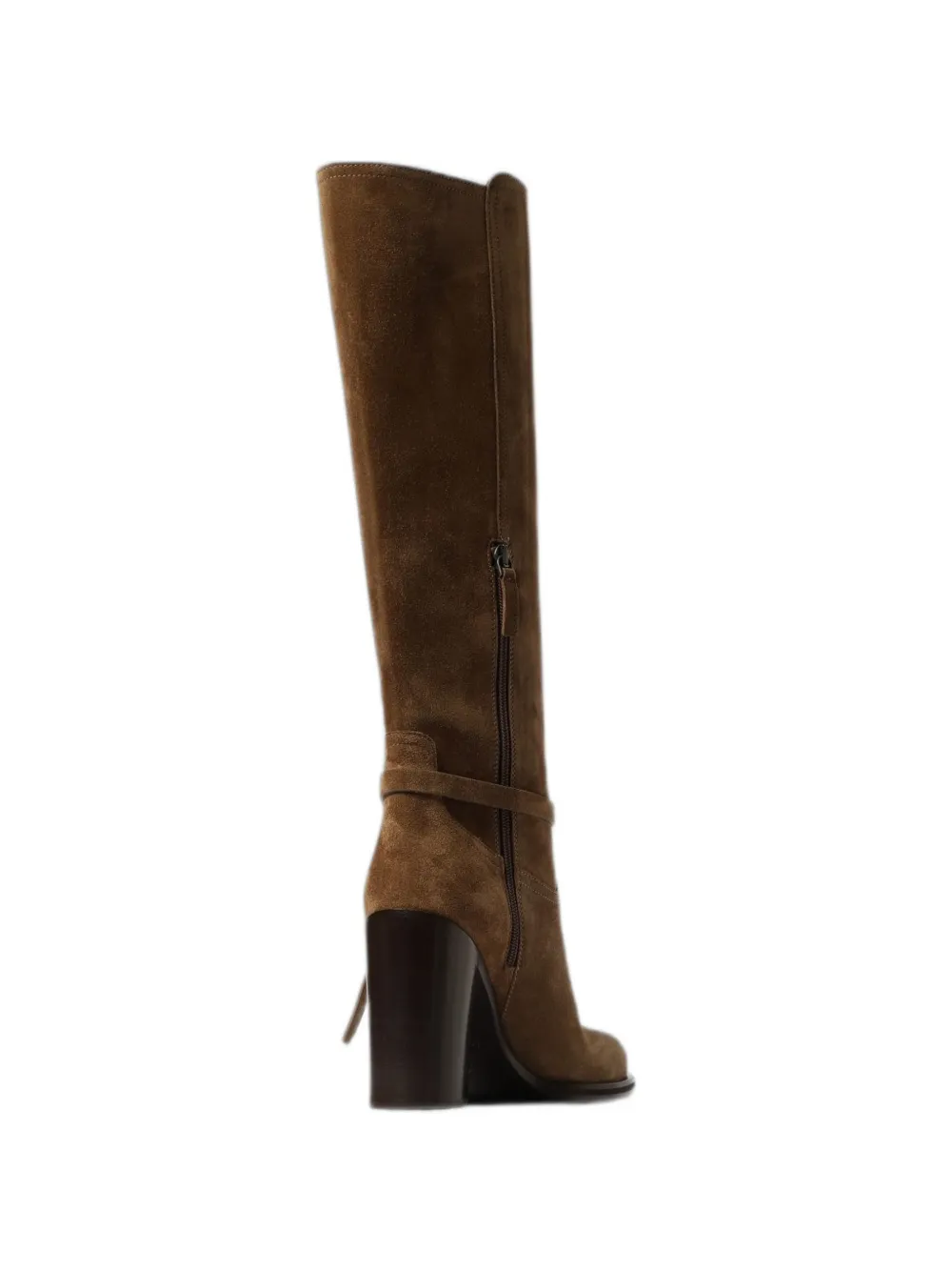Brunello Cucinelli buckle-detail suede boots Bruin