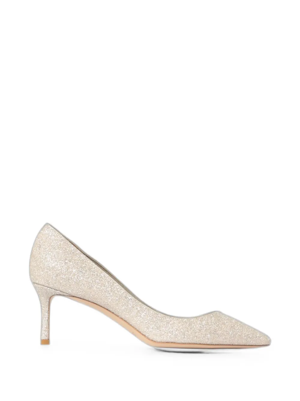 Jimmy Choo Romy glitter pumps - Neutrals