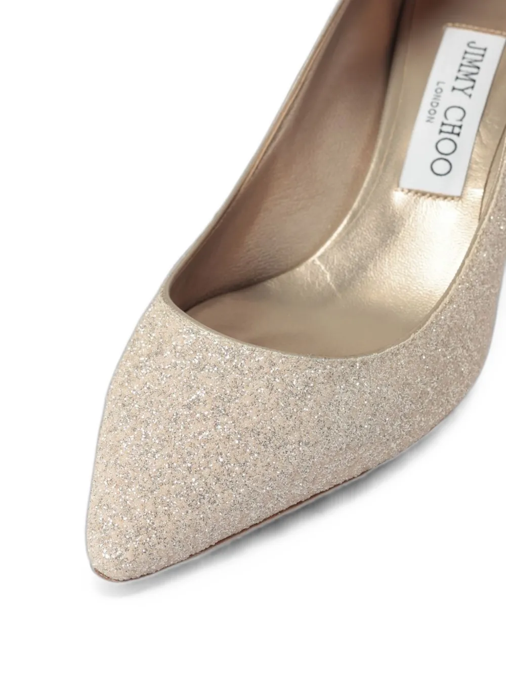 Jimmy Choo Romy glitter pumps Beige
