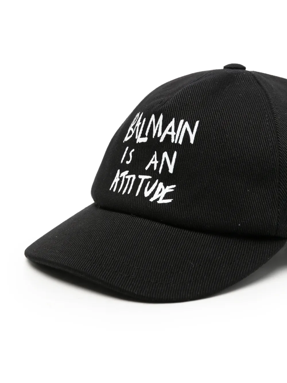 Balmain Kids Honkbalpet met logoprint Zwart
